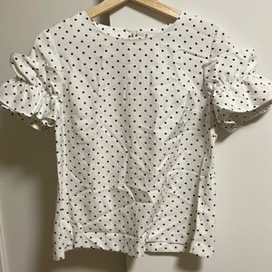 Banana Republic small petite polka dot blouse